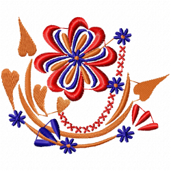 Flowers And Tree Embroidery Design 3 Flowers And Tree Embroidery Design 3